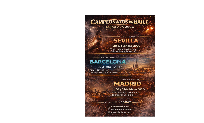 I LIKE DANCE Barcelona 2026- 3ª Edición.