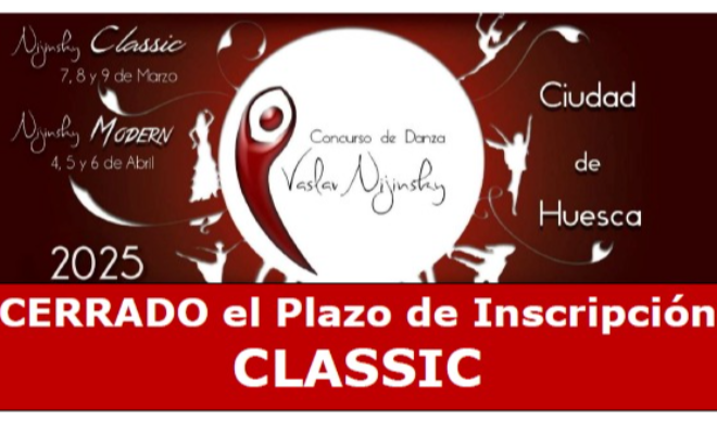 Concurso de Danza Vaslav Nijinsky "Classic", Ciudad de Huesca 2025